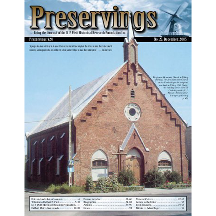 Preservings, Issue No. 25, 2005