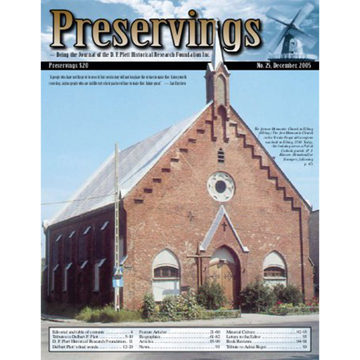 Preservings, Issue No. 25, 2005