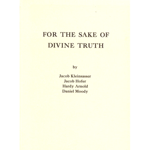 For the Sake of Divine Truth