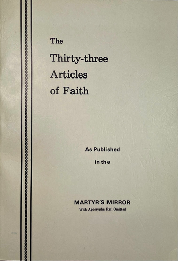 The Thirty-three Articles of Faith 